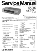 Technics - SA-210-K - Service manual 